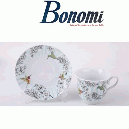 Bonomi Set de 6 Tasses  Oiseau Bleu
 Fiche Technique et Prix au Maroc