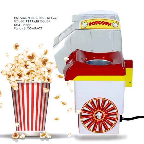 Bonomi Taunus Appareil à Pop-corn 1200W - Rouge Ferrari - USA Design Fancy & Compact
 Fiche Technique et Prix au Maroc