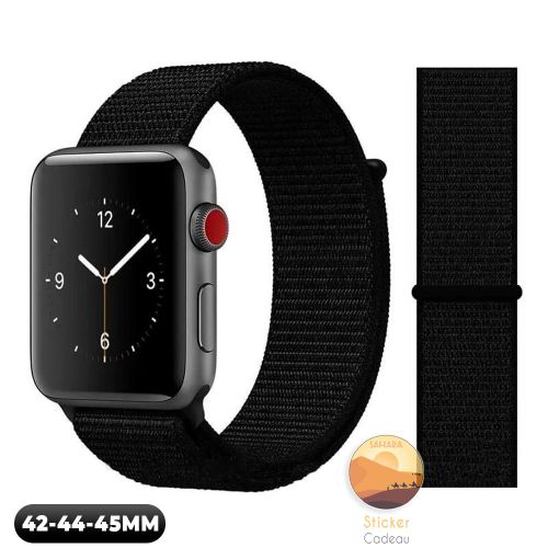 Bracelet Remplacement  pour Apple Watch sport loop  42mm - 44mm Serie 7 6 5 4 3 2 SE  + Sticker
 Fiche Technique et Prix au Maroc