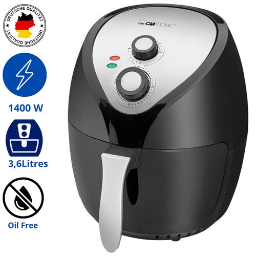 Clatronic Friteuse sans Huile et Professionnelle - Puissance 1400 Watts - 3,6 Litres Noir
 Fiche Technique et Prix au Maroc