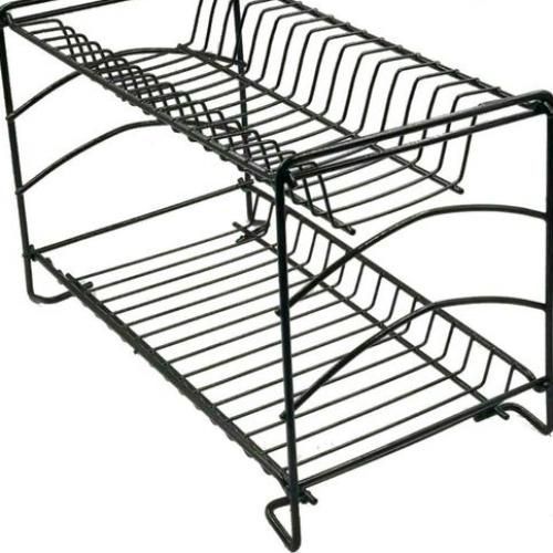 Égouttoir à vaisselle noir 60cm 2 étages
 Fiche Technique et Prix au Maroc