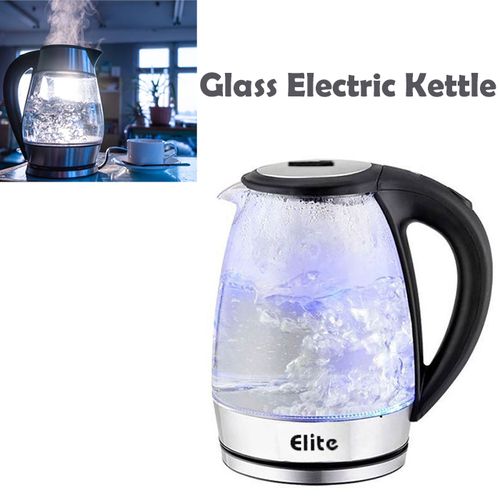 Elite Bouilloire Électrique avec Illumination LED Bouilloire Électrique en Verre 1,8 L
 Fiche Technique et Prix au Maroc