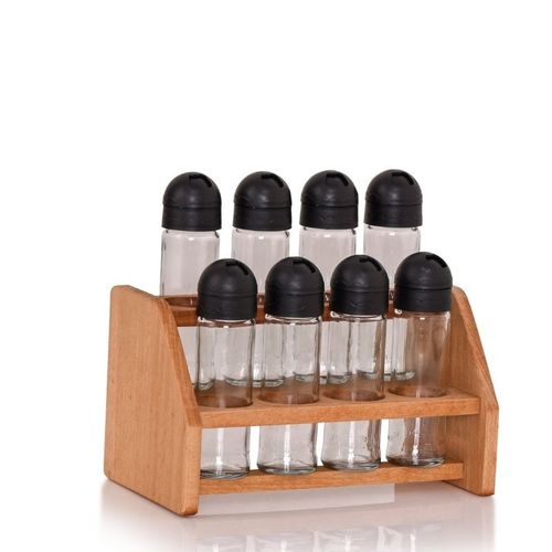 Ferri Support à épices en bois avec 8 bocaux
 Fiche Technique et Prix au Maroc