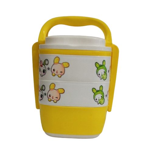 LUNCH BOX - Boite à repas pour enfants, 3 niveaux, en plastique.
 Fiche Technique et Prix au Maroc