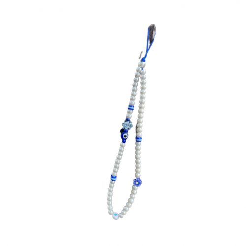 Chaîne De Téléphone En Cristal Coloré - Lanière Porte-clés, 35 Cm, Vert