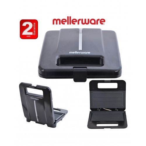 Mellerware Panini grill multifonction appareil à sandwichs 750 W plaques anti-adhésives-2ans de garantie
 Fiche Technique et Prix au Maroc