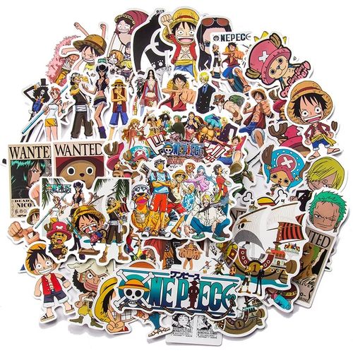 ONE PIECE stickers Luffy, zoro, shanks, ace, Tony 50 pcs by moroccan otaku
 Fiche Technique et Prix au Maroc