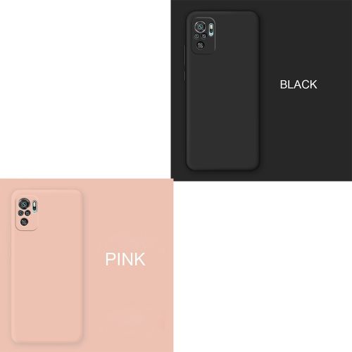 Pack 2 coque silicone liquide compatible a Xiaomi Redmi Note 10S noir + Rose
 Fiche Technique et Prix au Maroc