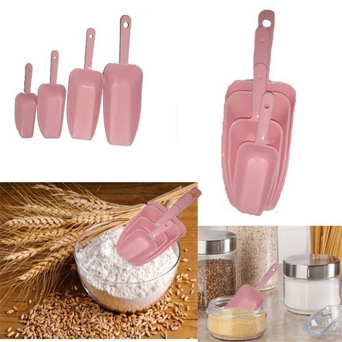 Pelle de cuisine avec différentes tailles pour doser la farine, les épices, la lessive etc 4 Pcs
 Fiche Technique et Prix au Maroc