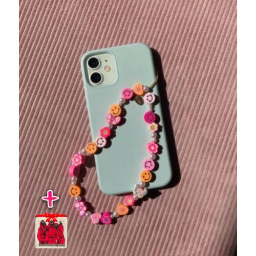 Phone Strap Smiley Orange & PINK + Sticker Choose
 Fiche Technique et Prix au Maroc