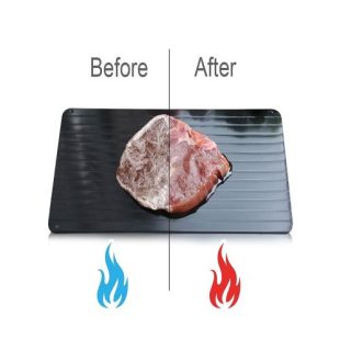 Décongélateur Rapide Pour Viande/Poisson - Appareil Avec Désinfection UV, Minuterie, Design Double Couche Amovible (28x26x21.5 Cm)