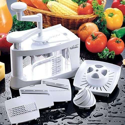 Rancheuse en Spirale Ensemble Spiralizer aux légumes Brochettes Aux pates 8 en 1
 Fiche Technique et Prix au Maroc