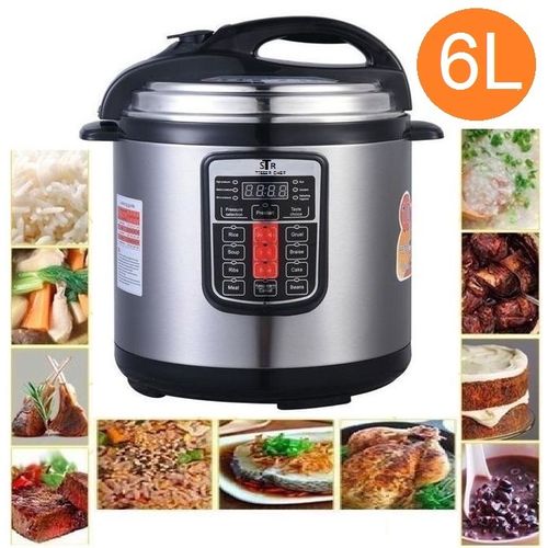 STR Robot Autocuiseur électrique à haute pression multifonction 10in1 6L/1000W
 Fiche Technique et Prix au Maroc