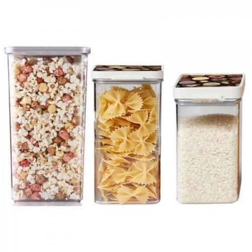Série de 3 Boîtes alimentaires empilables, Conservateurs pratiques des aliments
 Fiche Technique et Prix au Maroc