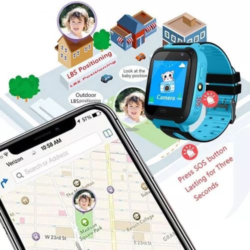 Smart Watch Enfants Anti Perdu Appel SOS téléphone  Bleu
 Fiche Technique et Prix au Maroc