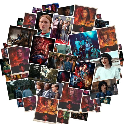 Stranger Things trailer NETFLIX Classique Série stickers Saison 4 Autocollants D'anime Téléphone 30 pcs
 Fiche Technique et Prix au Maroc