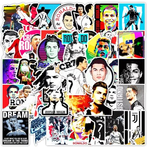 Super Star du Sport Ronaldo Graffiti Autocollants Cool Football Autocollant Pour Planche  BY AMIX
 Fiche Technique et Prix au Maroc