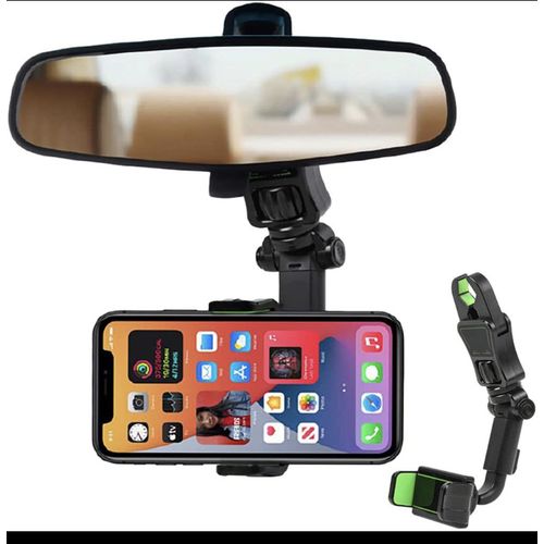 Support de téléphone voiture multifonctionnel pour rétroviseur, rotatif à 360 degrés
 Fiche Technique et Prix au Maroc