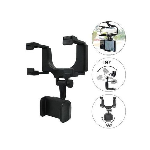 Support universel ajustable 360° pour rétroviseur intérieur de voiture
 Fiche Technique et Prix au Maroc