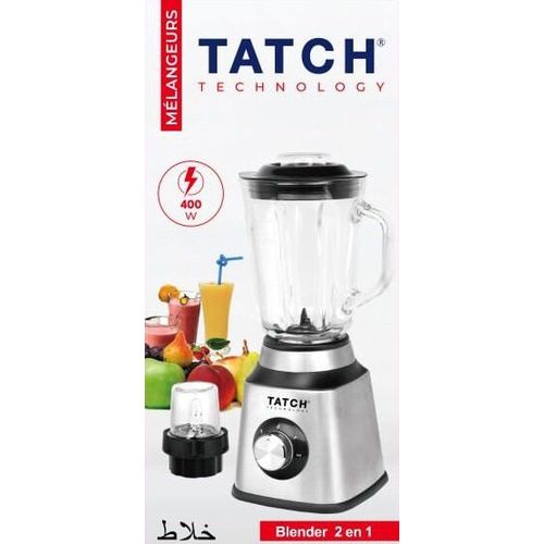 TATCH Blender Avec Moulin en verre
 Fiche Technique et Prix au Maroc