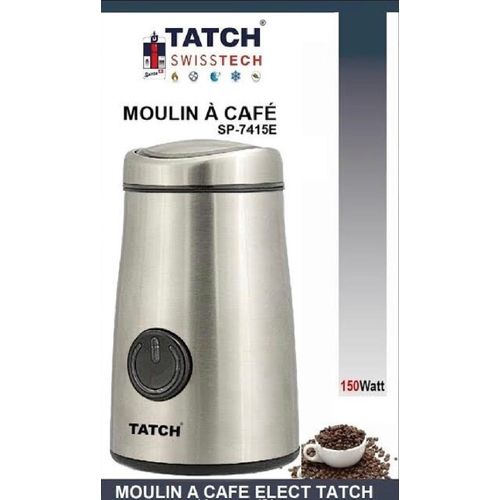 TATCH Moulin A Cafe Electrique Inox 150 W
 Fiche Technique et Prix au Maroc