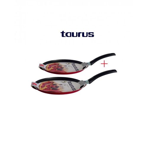 Taurus Lot 2 Crêpières  rouge  VITAL  Anti-Adhésive 25 cm+22 Cm
 Fiche Technique et Prix au Maroc