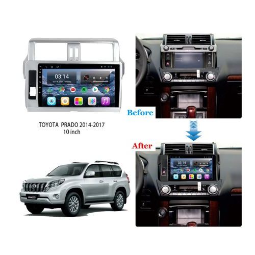 Toyota Ecran multimédia Android,GPS, WIFI, 2din, pour TOYOTA LC PRADO 2014/2017
 Fiche Technique et Prix au Maroc