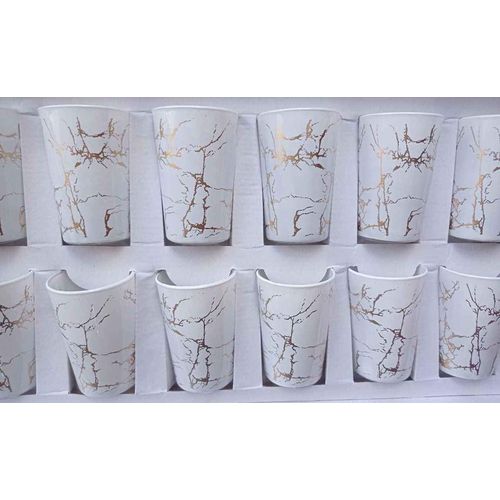 Verres à thé CRISTAL 12 pièces Blanc
 Fiche Technique et Prix au Maroc