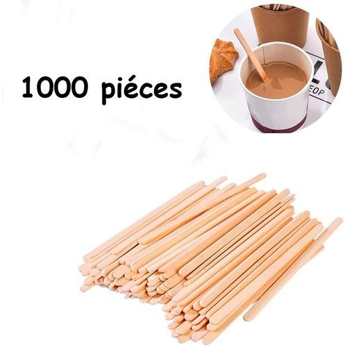 bâtonnets jetables en bois agitateurs en bois pour boissons chaudes thé boisson 1000 unité
 Fiche Technique et Prix au Maroc
