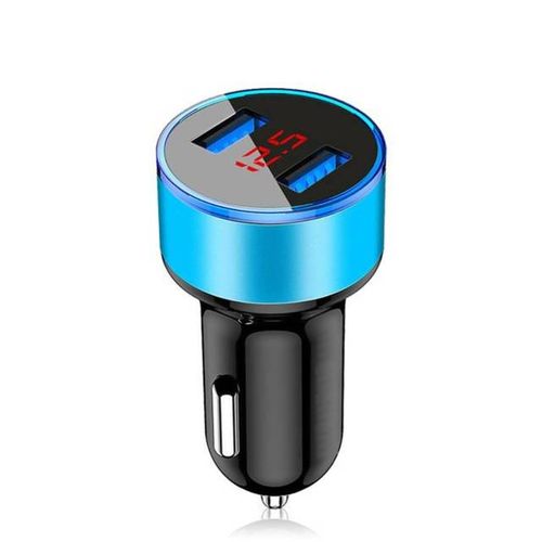 chargeur de voiture USB Afficheur 5V 3.1A rapide Chargeur Allume-Cigare
 Fiche Technique et Prix au Maroc
