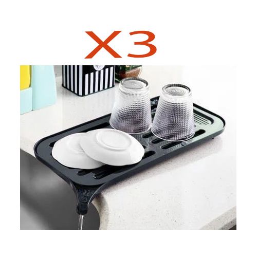 emhouse 3 pcs égouttoir vaisselle Support de séchage pour évier egoutoire tasses, verres, enrobage, légumes et fruits
 Fiche Technique et Prix au Maroc