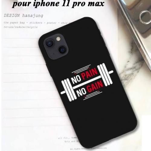 pochette pour iphone 11 pro max no pain no gain hautte qualité
 Fiche Technique et Prix au Maroc