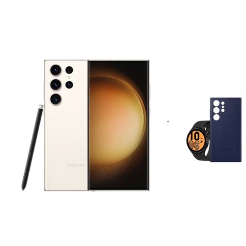 Samsung précommande :Galaxy S23 Ultra (12/256) + Watch 4 44mm+Cover - Cream
 Fiche Technique et Prix au Maroc