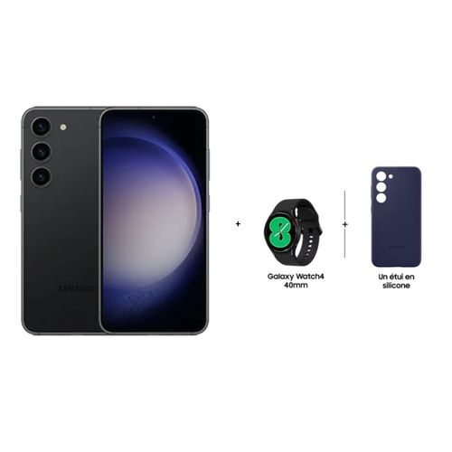 Samsung Précommande : Galaxy S23 - 6.1" - 8GB 256 GB + Watch 4 40mm + Cover
 Fiche Technique et Prix au Maroc