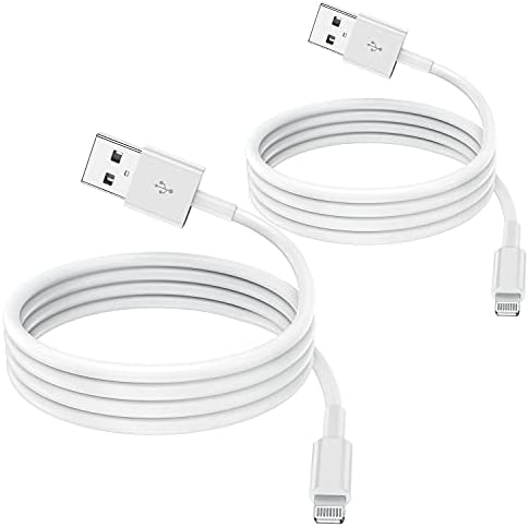 [2 Pack] 1m Câble Chargeur iPhone certifiés MFi Apple, Cordon de câble Apple Lightning vers USB 1 mètres pour iPhone 12/11/11Pro/11Max/ X/XS/XR/XS Max/8/7/6/ iPad 5S/Se Fiche Technique et Prix au Maroc
