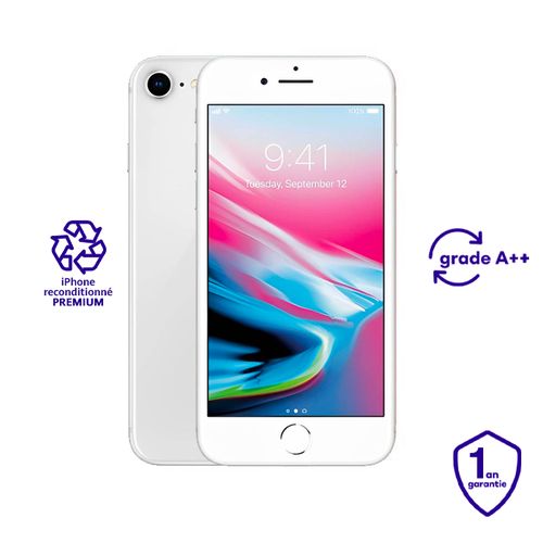 Apple iPhone 8 - 2GB RAM + 256GB ROM - Silver - Reconditionné Premium
 Fiche Technique et Prix au Maroc