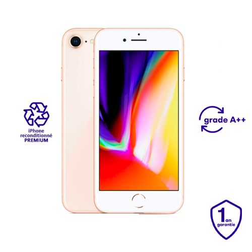 Apple iPhone 8 - 2GB RAM + 256GB ROM - Gold - Reconditionné Premium
 Fiche Technique et Prix au Maroc