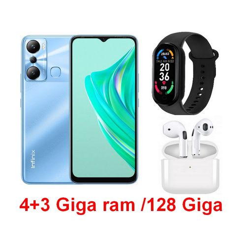 Infinix Hot 20i (4GB Ram / 128GB ) - Helio G25 -13 MP  -5000 mAh- Bleu + KIT + BAND
 Fiche Technique et Prix au Maroc