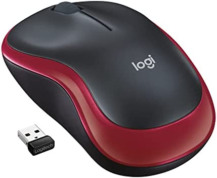 Logitech M185 Souris Sans Fil, 2.4 GHz avec Mini Récepteur USB, Longévité de la Pile 12 Mois, Résolution du Capteur 1000 PPP, Ambidextre, Compatible PC, Mac, Ordinateur Portable - Rouge Fiche Technique et Prix au Maroc