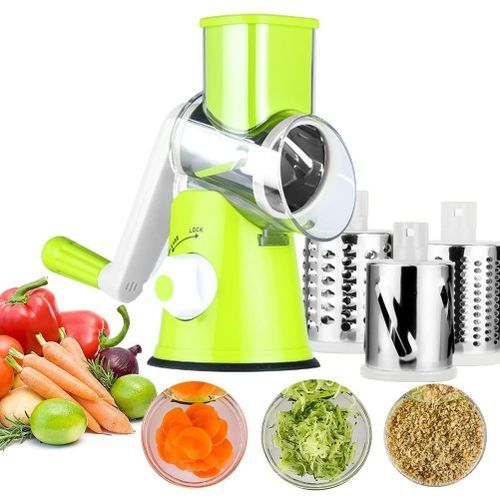 Coupe-légumes manuel 3 Lames Trancheuse multifonction en Acier inox.
 Fiche Technique et Prix au Maroc