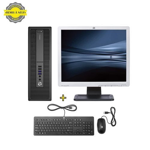 Hp ProDesk 600 G1 SFF Intel Pentium  - 8Go , 500Go avec Ecran HP 17" - Remis à Neuf
 Fiche Technique et Prix au Maroc