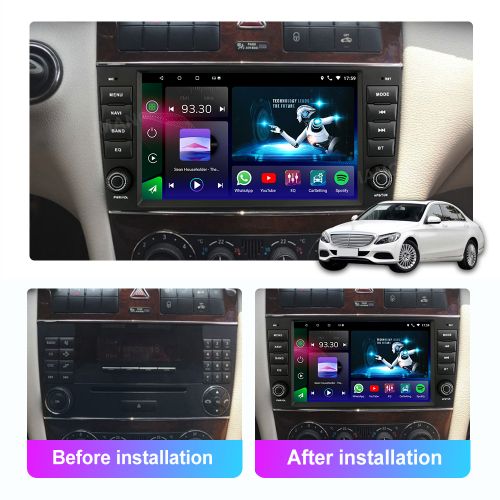 AUTORADIO Mercedes C-Class W203 2004 2005 2006 2007
 Fiche Technique et Prix au Maroc