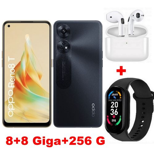 Oppo RENO 8T - 6,7"(8 +8 Go RAM+256Go ROM) Mediatek Helio G99 -100 MP- Noir +Kit+Band
 Fiche Technique et Prix au Maroc