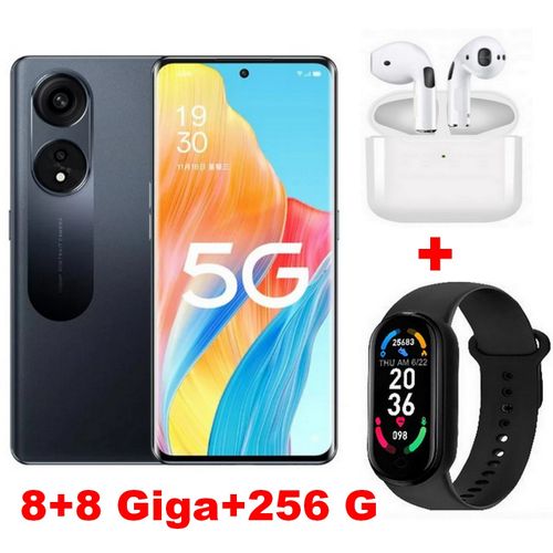 Oppo RENO 8T 5G  - 6,7" AMOLED- (8 +8 Go RAM+256Go ROM)- 108 MP - Noir +Kit+Montre
 Fiche Technique et Prix au Maroc
