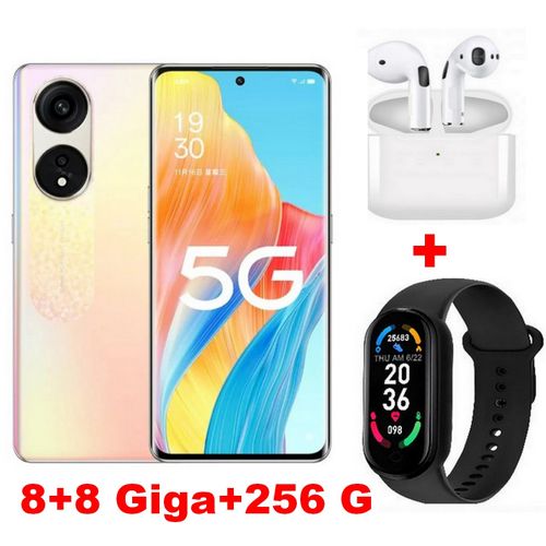 Oppo RENO 8T 5G  - 6,7" AMOLED- (8 +8 Go RAM+256Go ROM)- 108 MP-Gold +Kit+Montre
 Fiche Technique et Prix au Maroc