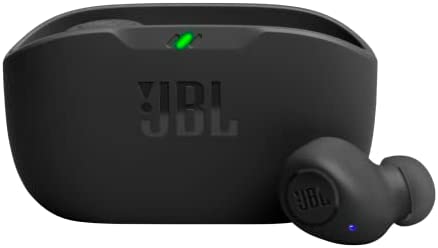 JBL Wave Buds Écouteurs Intra-Auriculaires sans Fil, Résistance à l'eau IP54 et IPX2, Basses Puissantes et Batterie à Autonomie de 32 Heures, en Noir Fiche Technique et Prix au Maroc