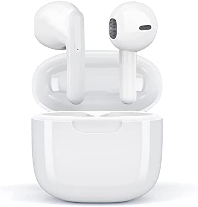 Ecouteurs Bluetooth sans Fil, Ecouteurs sans Fil 5.0 sport Hi-FI Son Stéréo, Oreillette Bluetooth sans Fil à Réduction de Bruit ENC, IPX6 Étanche et Contrôle Tactile, pour iOS et Android, Blanc Fiche Technique et Prix au Maroc