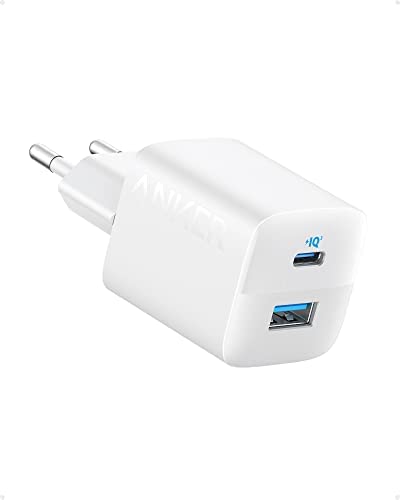 Anker Chargeur USB C 323 (33 W), Chargeur Rapide iPhone à 2 Ports, Compact pour iPhone 14/14 Plus/14 Pro/14 Pro Max/13/12, Pixel, Galaxy, iPad/iPad Mini et Plus (Câble Non Inclus) Blanc Fiche Technique et Prix au Maroc