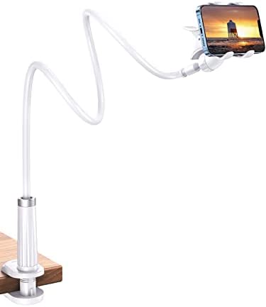 UGREEN Support Téléphone Lit Bureau en Col de Cygne Pose Téléphone Portable Flexible Compatible avec iPhone 14 Plus Pro Max 13 Mini 12 11 Galaxy S22 S21 Ultra S20 Redmi Note 11 Pro Blanc Fiche Technique et Prix au Maroc