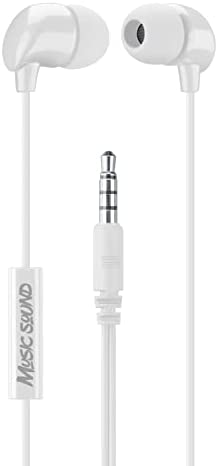 Music Sound | ÉCOUTEURS Fullcolor Intra-Auriculaires | Écouteurs Intra-Auriculaires Stéréo avec Fil et Microphone Intégré - Connecteur Jack 3.5 mm - Câble Anti-enchevêtrement de 1,2 m - Couleur Blanc Fiche Technique et Prix au Maroc